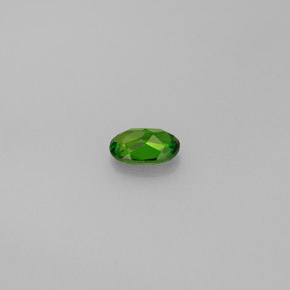 0.36캐럿 천연 그린 크롬 디옵사이드, 타원형 컷, 5.6×3.8 mm, VS