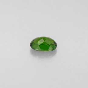 0.32캐럿 천연 그린 크롬 디옵사이드, 타원형 컷, 4.9×3.5 mm, VS