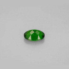 0.91캐럿 천연 그린 크롬 디옵사이드, 타원형 컷, 7.1×5.2 mm, VS