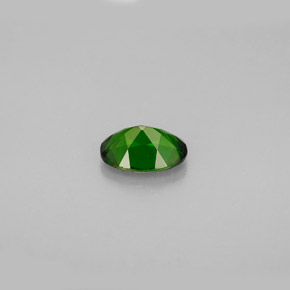 0.80캐럿 천연 그린 크롬 디옵사이드, 타원형 컷, 7.1×5.1 mm, VS