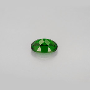 0.88캐럿 천연 그린 크롬 디옵사이드, 타원형 컷, 7×5.1 mm, VS