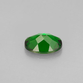 0.80캐럿 천연 그린 크롬 디옵사이드, 타원형 컷, 7.1×5.2 mm, VS