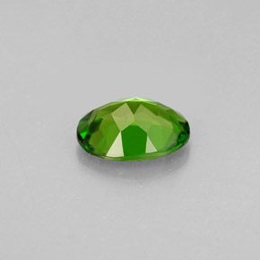 0.79캐럿 천연 그린 크롬 디옵사이드, 타원형 컷, 7×5.2 mm, VS