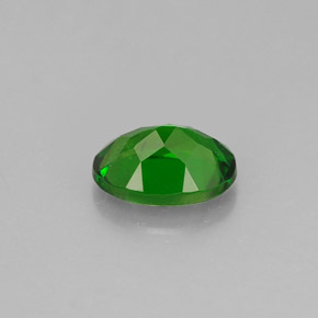 0.86캐럿 천연 그린 크롬 디옵사이드, 타원형 컷, 7×5.1 mm, VS