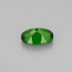 0.87캐럿 천연 그린 크롬 디옵사이드, 타원형 컷, 7.1×5.1 mm, VVS-VS