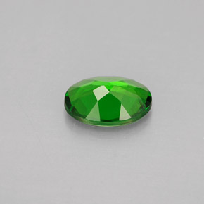 0.71캐럿 천연 그린 크롬 디옵사이드, 타원형 컷, 7×5 mm, VS