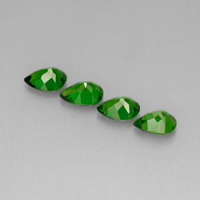 캐럿 천연 그린 크롬 디옵사이드 보석, 배 모양, 7×5 mm, VS