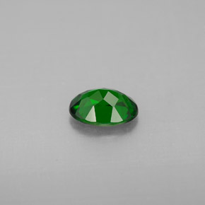 0.65캐럿 천연 그린 크롬 디옵사이드, 타원형 컷, 6.6×4.9 mm, VVS-VS