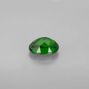 0.98캐럿 천연 그린 크롬 디옵사이드, 타원형 컷, 7×5.3 mm, VS