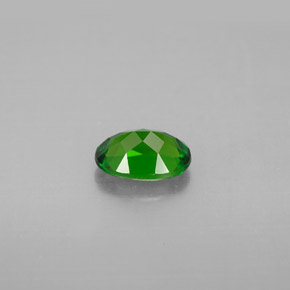 0.84캐럿 천연 그린 크롬 디옵사이드, 타원형 컷, 7.1×5 mm, VS