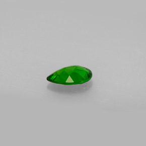 0.58캐럿 천연 그린 크롬 디옵사이드, 배 모양, 7×5 mm, VVS-VS