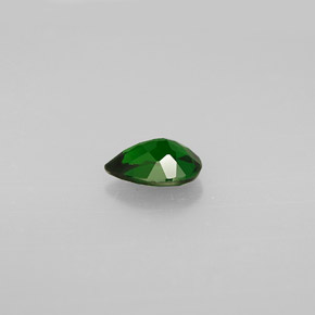 0.72캐럿 천연 그린 크롬 디옵사이드, 배 모양, 6.9×4.8 mm, VVS-VS