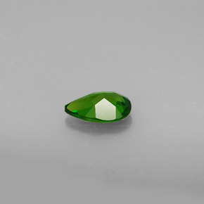 0.66캐럿 천연 그린 크롬 디옵사이드, 배 모양, 7.1×5 mm, VVS-VS