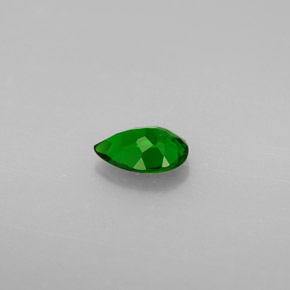 0.73캐럿 천연 그린 크롬 디옵사이드, 배 모양, 7.1×5.1 mm, VS