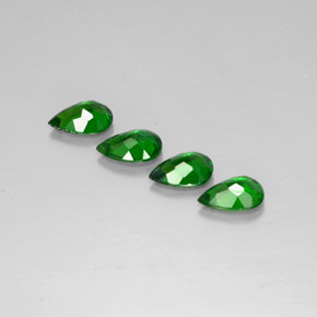 캐럿 천연 녹색 크롬 디옵사이드 보석, 배 모양, VVS-VS