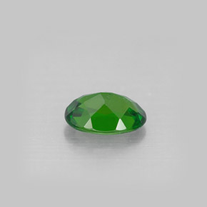 0.87캐럿 천연 그린 크롬 디옵사이드, 타원형 컷, 7.1×5.1 mm, VS-SI