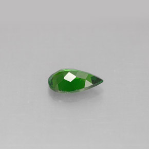 0.72캐럿 천연 그린 크롬 디옵사이드, 배 모양, 7.9×4.9 mm, VS