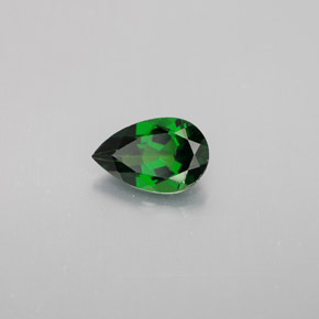 0.90캐럿 천연 그린 크롬 디옵사이드, 배 모양, 8×5.2 mm, VVS-VS