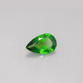 0.71캐럿 천연 그린 크롬 디옵사이드, 배 모양, 8×5.1 mm, VS