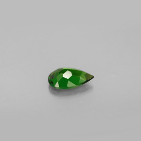 0.76캐럿 천연 그린 크롬 디옵사이드, 배 모양, 7.8×5 mm, VS