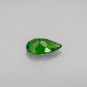 0.83캐럿 천연 그린 크롬 디옵사이드, 배 모양, 8.1×5 mm, VS