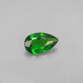 0.74캐럿 천연 그린 크롬 디옵사이드, 배 모양, 8.1×5 mm, VS