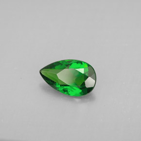 0.74캐럿 천연 그린 크롬 디옵사이드, 배 모양, 8.1×5 mm, VS