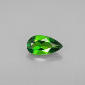 0.73캐럿 천연 그린 크롬 디옵사이드, 배 모양, 8×4.5 mm, VS