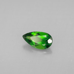 0.73캐럿 천연 그린 크롬 디옵사이드, 배 모양, 8×4.5 mm, VS
