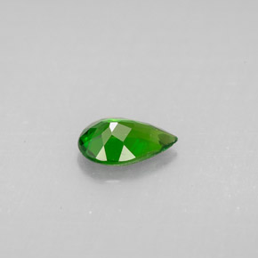 0.67캐럿 천연 그린 크롬 디옵사이드, 배 모양, 7.4×5 mm, VS