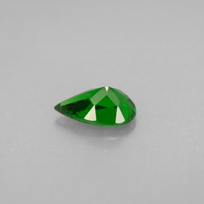 0.79캐럿 천연 그린 크롬 디옵사이드, 배 모양, 7.8×5 mm, VS