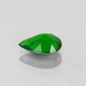 0.74캐럿 천연 그린 크롬 디옵사이드, 배 모양, 7.7×5.1 mm, VS-SI
