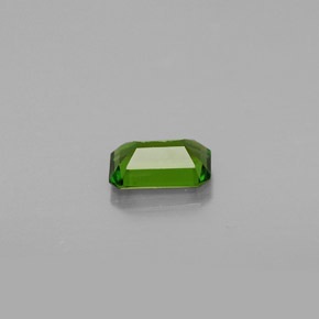 0.53캐럿 천연 그린 크롬 디옵사이드, 에메랄드 컷, 5.9×3.9 mm, VS