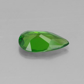 0.53캐럿 천연 그린 크롬 디옵사이드, 배 모양, 7.8×4.5 mm, VS