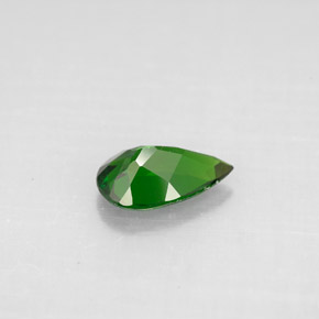 0.78캐럿 천연 그린 크롬 디옵사이드, 배 모양, 8×5 mm, VVS-VS