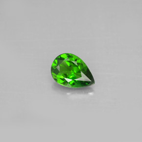 0.67캐럿 천연 그린 크롬 디옵사이드, 배 모양, 7.1×5 mm, VS