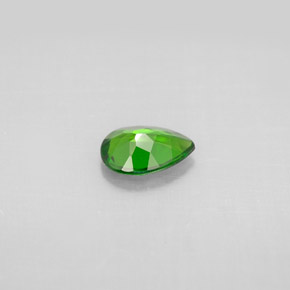 0.59캐럿 천연 그린 크롬 디옵사이드, 배 모양, 7×5 mm, VS