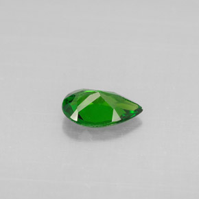 0.56캐럿 천연 그린 크롬 디옵사이드, 배 모양, 7.1×4.7 mm, VS