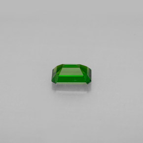 0.57캐럿 천연 그린 크롬 디옵사이드, 에메랄드 컷, 5.9×4 mm, VS