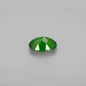 0.80캐럿 천연 그린 크롬 디옵사이드, 타원형 컷, 7×5.1 mm, VS-SI