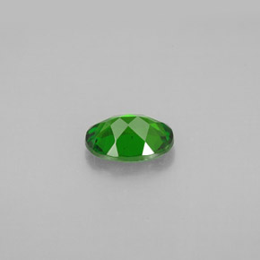 0.87캐럿 천연 그린 크롬 디옵사이드, 타원형 컷, 7.2×5.2 mm, VS-SI