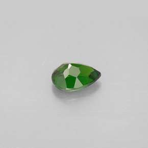 0.88캐럿 천연 그린 크롬 디옵사이드, 배 모양, 7.1×5.1 mm, VVS