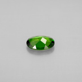 0.65캐럿 천연 그린 크롬 디옵사이드, 타원형 컷, 6.9×5 mm, VVS