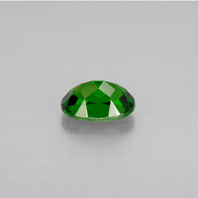 0.89캐럿 천연 그린 크롬 디옵사이드, 타원형 컷, 7×5 mm, VVS