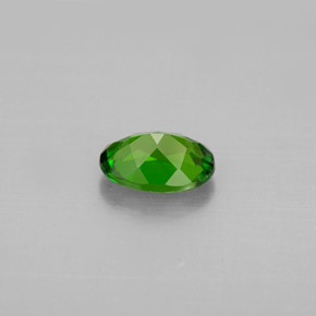 0.86캐럿 천연 그린 크롬 디옵사이드, 타원형 컷, 7.2×5 mm, VVS-VS