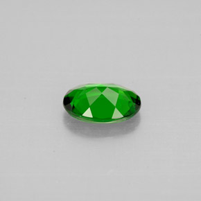 0.72캐럿 천연 그린 크롬 디옵사이드, 타원형 컷, 7×5.1 mm, VVS-VS