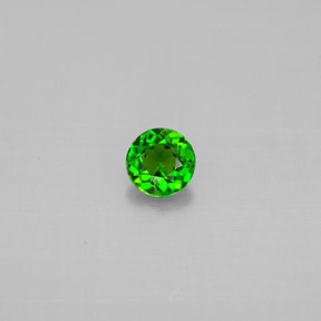0.27캐럿 천연 그린 크롬 디옵사이드, 라운드 컷, 4.02 mm, VVS-VS