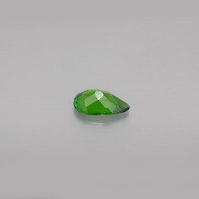 0.48캐럿 천연 그린 크롬 디옵사이드, 배 모양, 6.7×4.5 mm, VS
