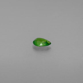 0.53캐럿 천연 그린 크롬 디옵사이드, 배 모양, 6.5×4.3 mm, VVS-VS