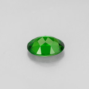 0.79캐럿 천연 그린 크롬 디옵사이드, 타원형 컷, 7×5.2 mm, VS